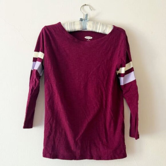 Old Navy Tops - Old Navy Extra Small long-sleeved tee with sleeve stripes — Women's SZ XS